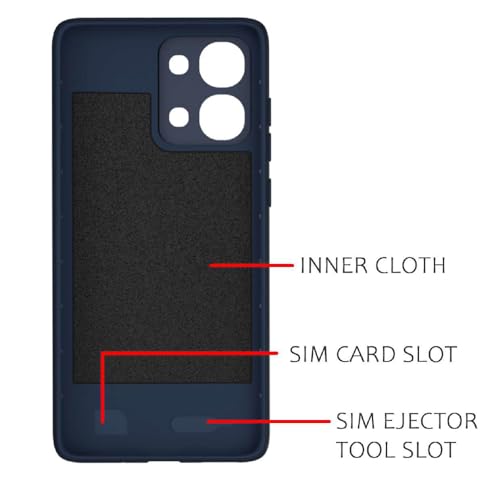 Image of Shockproof Case for Oppo F31 5G | Full Camera Protection | TPU Flexible Back Cover for Oppo F31 5G (Steel Blue)