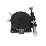 Precision Manual Rotary Stage, 110mm Diameter Fine Adjustment Rotation Platform with 360° Lockable Positioning for Optical Lab & Industrial Inspection SEMR110-AR