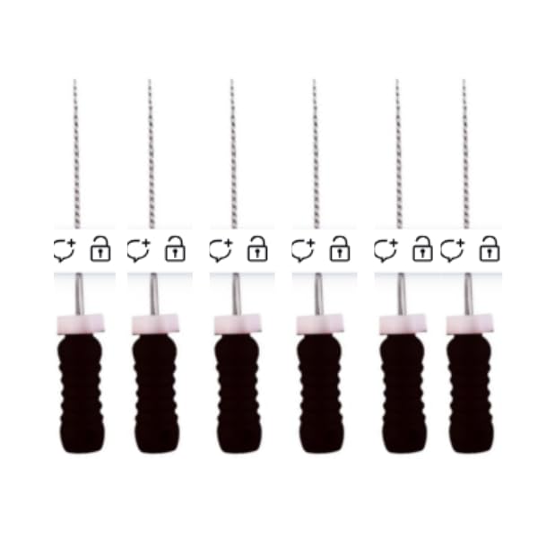 Image of Dental Niti-K-Files(21Mm,Black(#40 No))(Pack Of 6Pc)