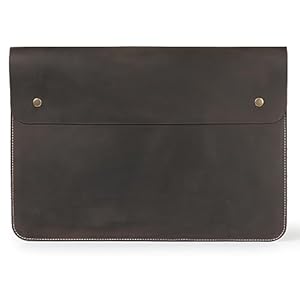 MegaGear Echtleder MacBook Tasche Laptop-Hülle für MacBook Pro und MacBook Air - 14 Zoll - 13 Zoll (M4, M3, M2, M2 Pro, M2 Max, M1) - 13, 3 Zoll - iPad Pro 12, 9 Zoll - 2020 bis 2024 Modelle