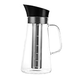 OKUMEYR 1Stk Filterkrug kaffeekanne kaffeekännchen kaffeautomat kaffeevollautomat heißes kaltes Wasser manuelle espressomaschine Kaffeemaschine multifunktionaler Glastopf Rostfreier Stahl