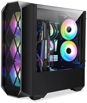 Lunatic Orkinos Mesh Panel Dikey Ekran Kartı Takılabilen 4 Full RGB Fanlı ATX Bilgisayar Kasası - Görsel 1