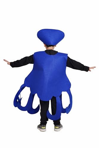 Image of Kaku Fancy Dresses Octopus Cutout for Kids, Water Animal Costume for Boys & Girls (Freesize /Only Cutout with Cap)