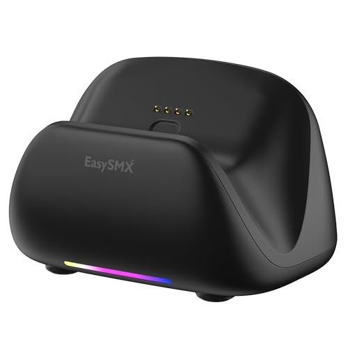 EasySMX X05Pro Controller Dock USB-C Powered Charging Stand with Receiver Storage, Anti-Slip Base, Clean Desk Setup, Premium Display for PC & Switch Gamers