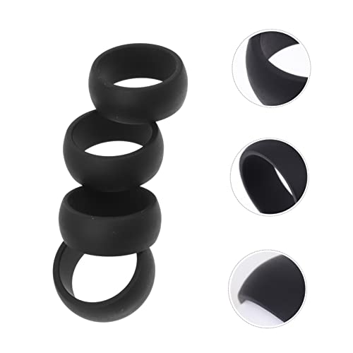 Set de 4 anillos deportivos de silicona para dedo miniatura 3