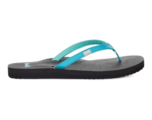 Image of Sanuk Yoga Joy Womens Flip Flops | Yoga Mat Footbed | Sandals for Women | Womens Yoga Sandals | Women's Beach Sandals