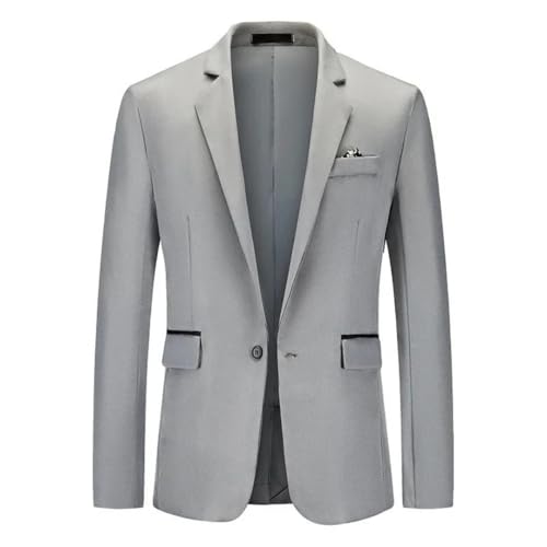 Men's Long-Sleeved Formal Blazer with Shawl Lapel Lightweight Blazer2