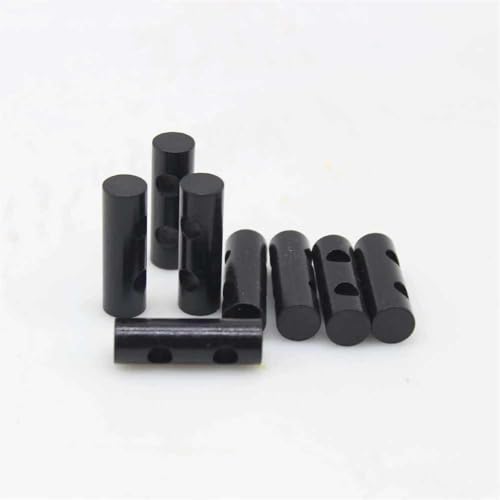 Ferrocerium Fire Starter Rod with 2 Holes, 8-Pack, 5500°F Sparks, 12000 Strikes, Black by PowKow