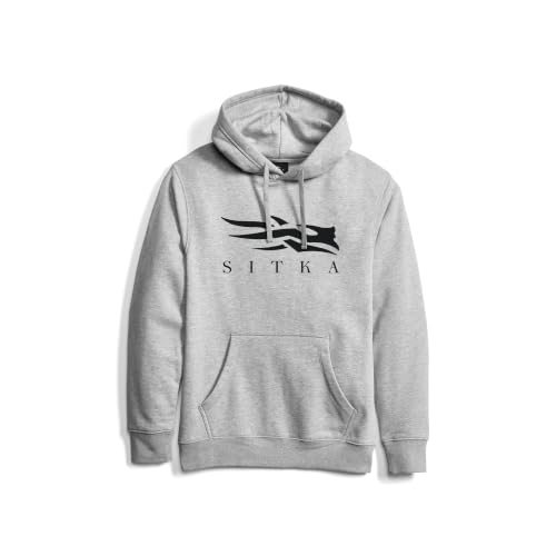 SITKA Icon Everyday Pullover Hoodie - Everyday Mens Sweatshirt Large Heather Grey