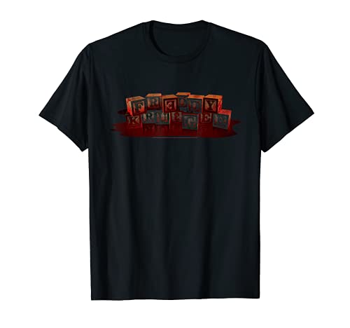 Una pesadilla en Elm Street Freddy Bloody Bloques Camiseta