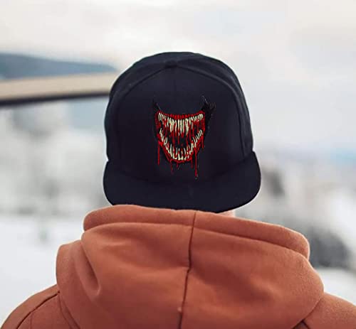 Abstract Mouth Patch Appliques Punk Iron On Sew On Embroidered Applique Clothing Sticker Patch Embroidery Diy Clothes Backpacks Hats Jackets Accessories #TOP5
