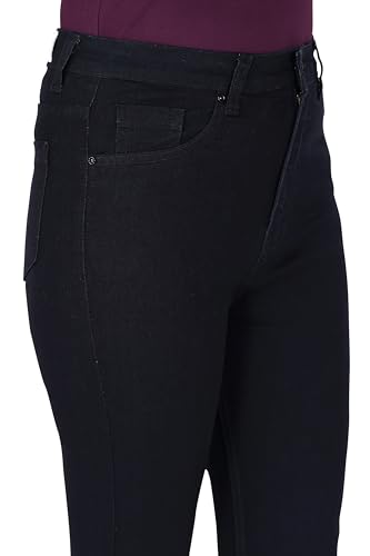Image of TWGE - Women's Low Rise Skinny Fit Jeans - Single Button, Stretchable Denim Pants - Ankle Length - Stylish Casual Wear