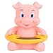 Termometro per Bagnetto con Display a LED, Giocattolo Galleggiante per Bagnetto per Neonati, Misurazione della Temperatura a Forma di Animale Adorabile per Bagnetto per Baby Shower(Maiale rosa)