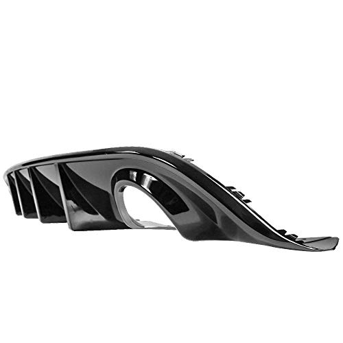 IKON MOTORSPORTS, Rear Bumper Lip Diffuser Compatible with 2015-2023 Dodge Charger SRT, Glossy Black V3 Style Splitter Spoiler - Thumbnail 7