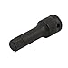 Aexit 78mm Length Hand Operated Tools H14 Hex Bit 1/2-inch Square Socket Adapter Black Model:43as126qo116