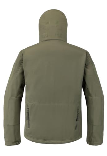 Men's Softshell Jacket Fleece Windproof Waterproof Thermal Tactical Coat Outdoor Jacket Hiking Camping3