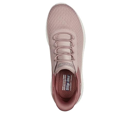 Skechers Bobs Squad Chaos Chaussures à Enfiler Mains Libres pour Femme, Maille Blush, 39 EU