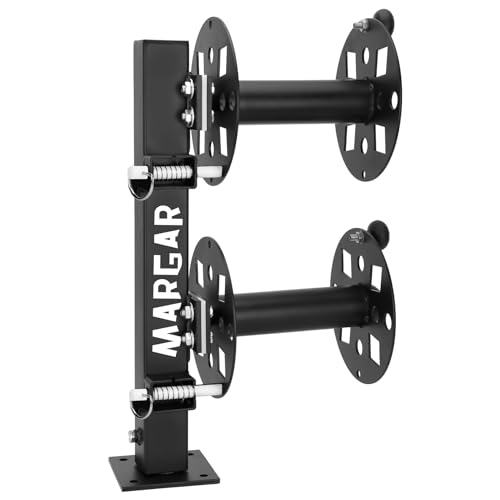 Heavy Duty Double Welding Cable Lead Reel, 360-degree Adjustable Swivel Base, 10” Reel,...