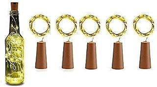 PRIMEFAIR Battery Powered LED Wine Bottle Cork Shape Copper Wire Colorful Fairy Mini String Lights Copper Fairy String Lig... Price In India