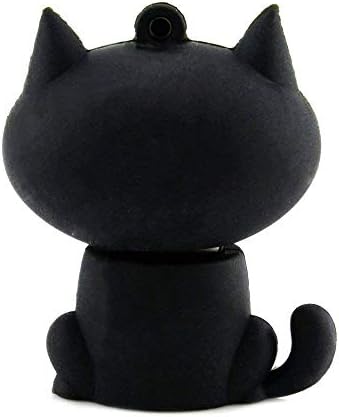 EASTBULL 32GB Novelty Cat Memory Stick Cute Black Kitten Shaped USB Stick Flash Drive