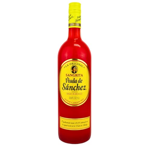 Viuda de Sanchez Sangrita, 1 Liter Bottle – Authentic Mexican Non-Alcoholic Chaser with Citrus,...