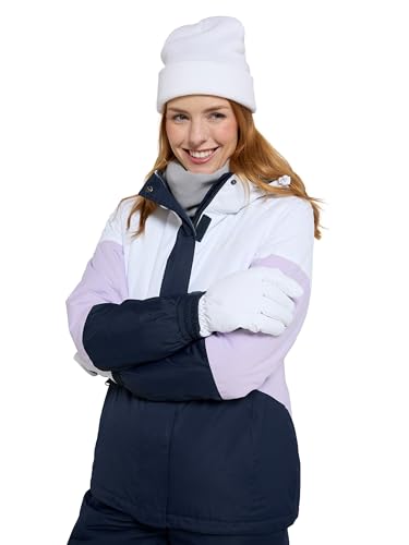 Mountain Warehouse Womens Ski Jacket & Pants Set - Padded Insulation, Snowskirt, Zipped pockets & Adjustable Hood - Best for Autumn, Winter, Outdoors & Travelling Lilac Women's Size 20