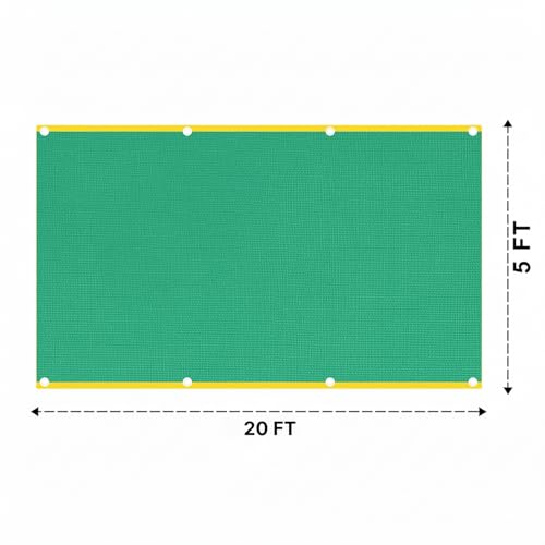 Image of Multipurpose Green Shade Net | UV-Stabilized Agro & Garden Net | Blocks 75% Sunlight (5 ft X 20 ft)