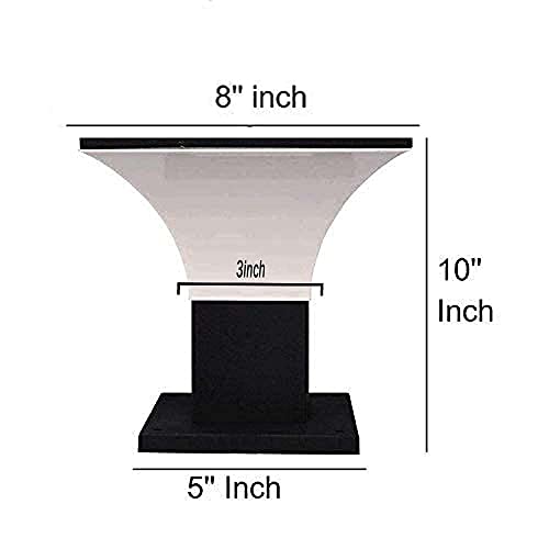 Image of Phantom Outdoor Light for Home Decorative Exterior /Outdoor Light /Gate Light /Garden Lamp /Pillar Lamp /Gardner Lights Flat Top. (Pack of 2)
