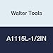 Walter Tools A1115L-1/2IN 1/2" HSS NC Spot Drill, 6.35 mm Length of Cut, 30 mm Extension Length, 170 mm Overall Length