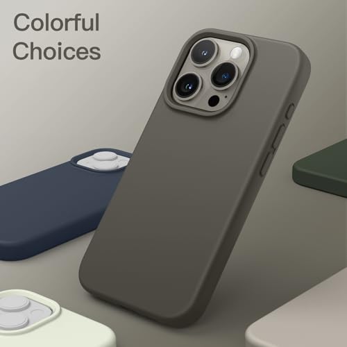 JETech Silicone Case for iPhone 15 Pro Max 6.7-Inch, Silky-Soft Touch Full-Body Protective Phone Case, Shockproof Cover (Clay) - Image 5