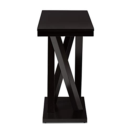 Baxton Studio Everdon Modern Sofa Table, Dark Brown #TOP2