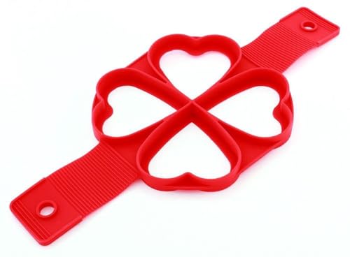 Chpn Herz Silikonform für 4 Pfannkuchen