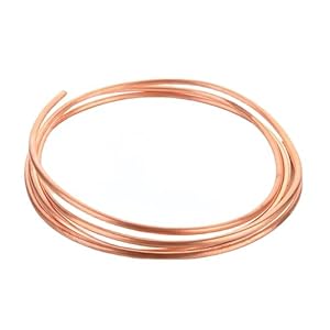 Pure copper tubing 5/32″ OD (0.157″)×1/8″ ID(0.118″) x 5 FT seamless hollow T2 copper pipe,Refrigeration Tubing, DIY project(Multiple Sizes)
