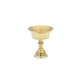  YNuth Butterlampe Öllampe Licht Kerzenhalter Teelichthalter Messing Vintage Dekor