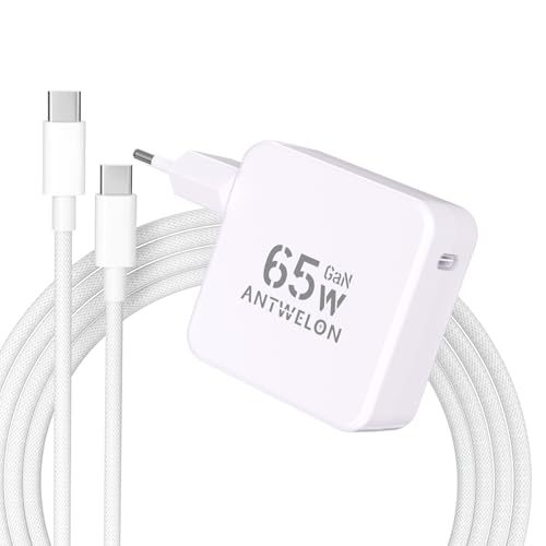 Cargador USB C 65W GaN PD3.0 para portátil MacBook y Galaxy S26