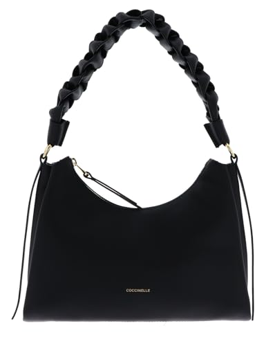 Sac à épaule Coccinelle Boheme, fini le manque de place avec ce cuir Noir Cognac