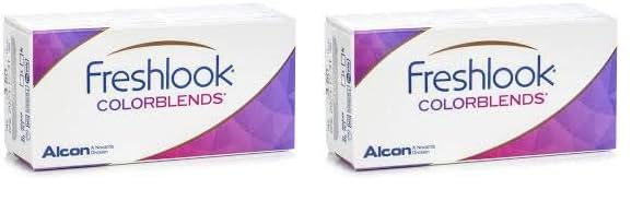 Image of Freshlook Colorblends Monthly Color Lens-2 Lens (Powerless) (BRILLIANT BLUE) (Pack of 2)