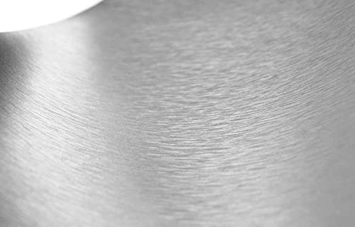Silver Brushed Aluminum Vinyl Wrap Sticker Decal Film Sheet - 12"X60" #TOP2