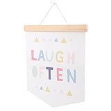 CHILDWEET 教室用吊り軸装飾画 読書テーマ レトロスル 壁掛けアート リビン