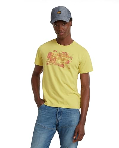 G-Star Raw Framed Palm Originals R T Camiseta, Verde Linden Green D24682-C506-G306, Xl Para Hombre G-Star Raw Framed Palm Originals R T Camiseta, Verde Linden Green D24682-C506-G306, Xl Para Hombre