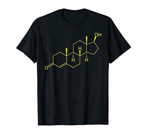 Testosterone Molecule Biology Science Bodybuilding Steroid T-Shirt