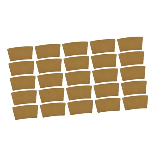 ABOOFAN 25pcs Coffee Cup Holder Paper Cup Sleeve Coffee Supplies Flexible Paper Bottle Sleeve Convenient Coffee Sleeve Bottle Protector Home Supplies Corrugated Paper Drinks Vacuum Lid