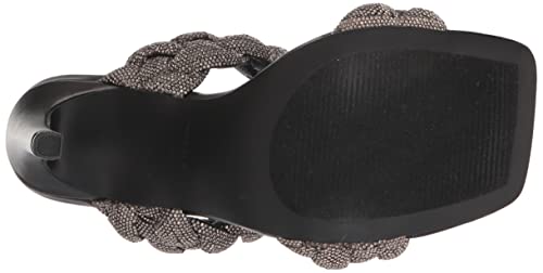 Steve Madden Women's Kenley Heeled Sandal, Black Rhinestone, 7.5 #TOP3