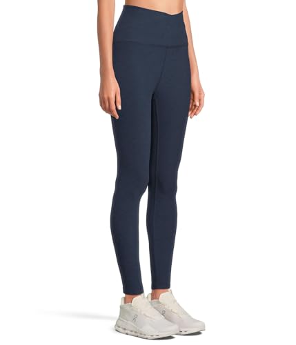 Beyond Yoga Women's Spacedye at Your Leisure High Waisted Midi Legging, Nocturnal Navy, Large
