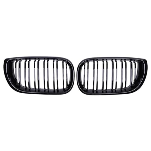 Parrilla delantera tipo riñón de radiador y doble listón negro para el modelo Serie 3 E46 2002-2005