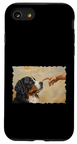 God Creates Dog Bernese Mountain �X�}�z�P�[�X iPhone SE (2020) / 7 / 8 �p
