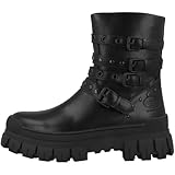 Reißverschluss innen Dockers by Gerli Damen Biker Stiefel Schwarz EU 37 Schwarz EU 37