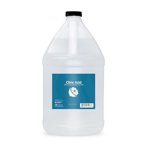 50% Citric Acid Liquid Solution Food Grade & Non-GMO - Natural Beverage Preservative for Snow Cone Syrup, Soft Drinks, Slushie Mix and More