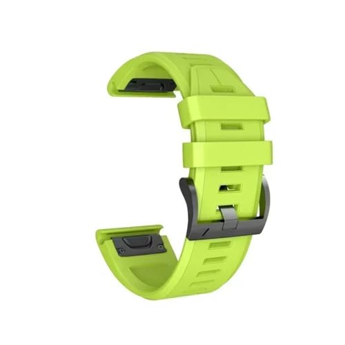 SRMVRNKNNK �V���R���X�g���b�v Fit For Garmin Fit For Fenix 7X 7 Pro Solar/Epix QuickFit WatchBand�ɓK��(Style2 Lime,QuickFit 22mm)