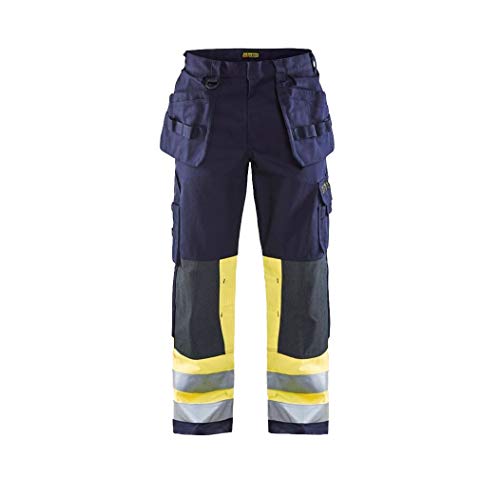 BlakläDer 147915148933D96 Artigiano Pantaloni Multinorm Size, Navy Blu/Giallo, D96